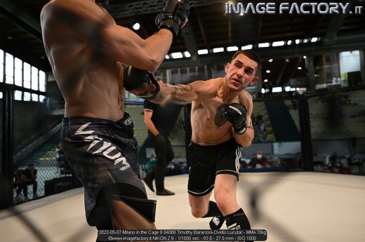2022-05-07 Milano in the Cage 8 04066 Timothy Baranzini-Ovidio Lucutar - MMA 70kg
